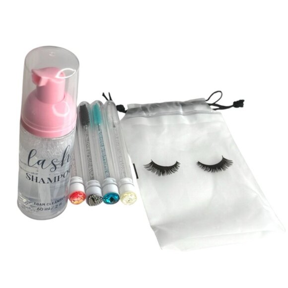 lash shampoo eyelash Extension Cleaning - Foaming Cleanser, Brushes - Picture 9 of 14